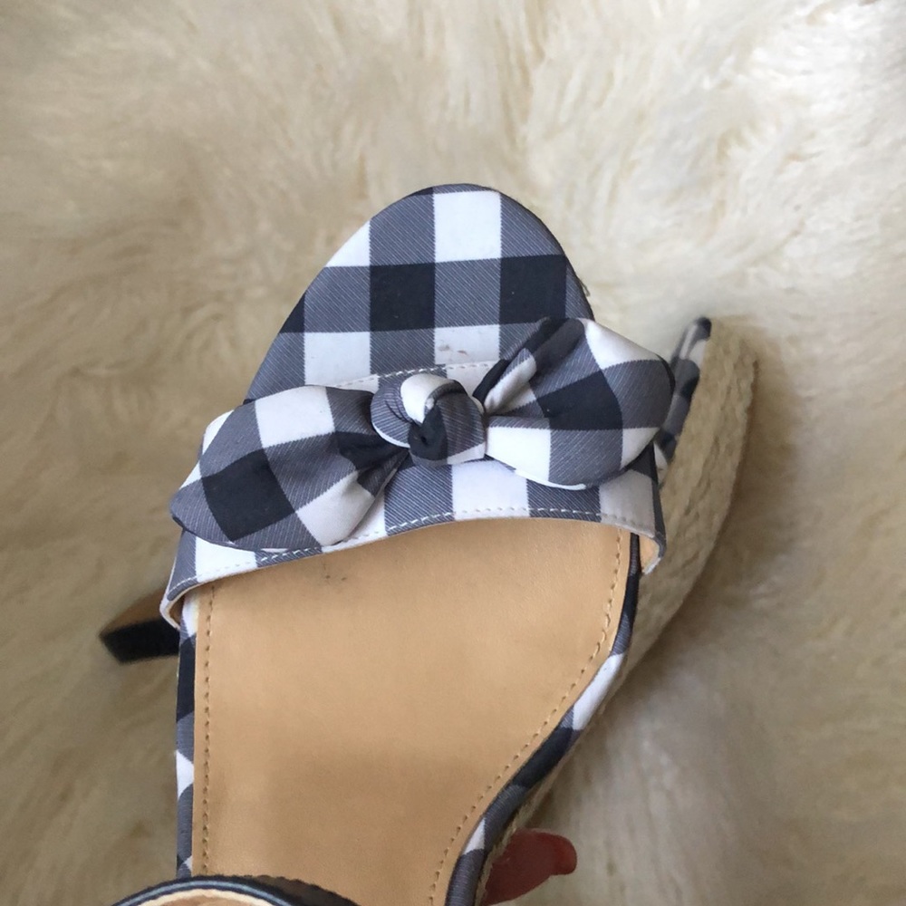 MICHAEL Michael Kors Pippa Gingham Espadrille Wedge Sandals - Picture 4 of 9